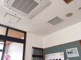 茨城県那珂市横堀地区　モニター天吊り工事