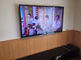 液晶テレビ壁掛け工事　施工例 茨城県下妻市にて施工