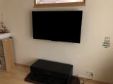 液晶テレビ壁掛け工事　施工例 埼玉県春日部市にて施工