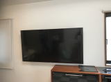 液晶テレビ壁掛け工事　施工例 千葉県流山市にて施工