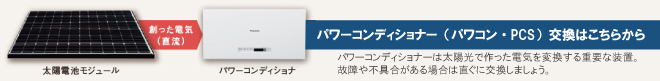 パワーコンディショナーの交換工事は福田電子にお任せください！