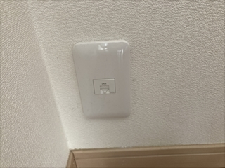 千葉県野田市 LAN配線敷設工事1