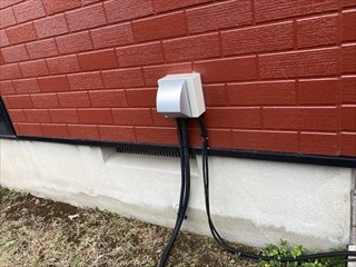 茨城県守谷市 EEスイッチ(自動点滅器)・ドアホン工事2