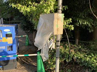 茨城県守谷市 お祭り電源工事