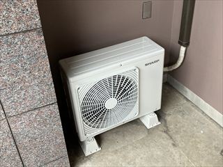 茨城県牛久市 オフィス用エアコン交換(隠蔽配管)工事