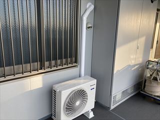 茨城県守谷市　マンション用エアコン設置工事