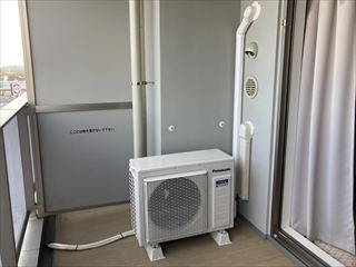 茨城県守谷市　マンション用エアコン設置工事