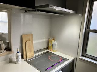 千葉県柏市　家庭用ガスレンジからIHクッキングヒーター交換、レンジフード交換、専用コンセント設置工事