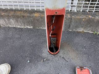 茨城県守谷市　オフィス用看板・駐車場照明交換工事