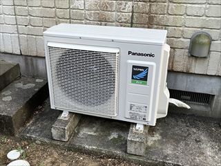 茨城県坂東市　家庭用天井カセット型エアコン交換工事