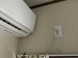茨城県守谷市　家庭用エアコンコンセント増設工事