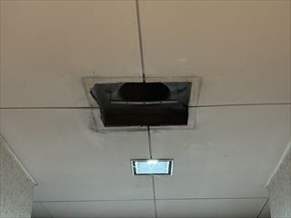 千葉県柏市　オフィス用天井埋込ダクト用換気扇工事