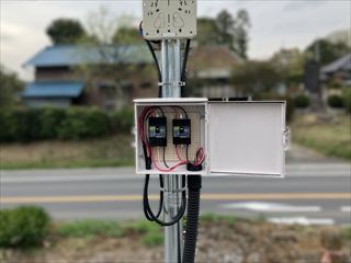 茨城県常総市 資材置場動力新設工事