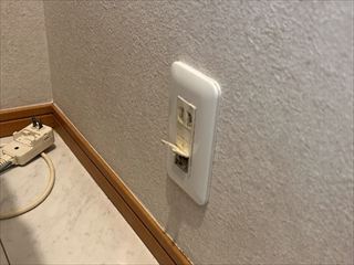 千葉県野田市　家庭用コンセント交換工事