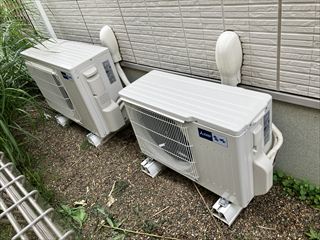 茨城県守谷市 家庭用エアコン交換工事