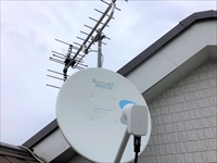 千葉県松戸市　TV端子増設+BS/CSアンテナ設置工事4