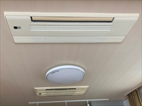 茨城県守谷市　ビルトインエアコン交換工事（MLZ-RX4017AS+MLZ-W5017AS）2