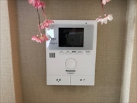 茨城県守谷市　TVドアホン交換工事（1：2から1：1+ワイヤレス子機　VL-SWE210KLA）4