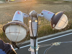 茨城県土浦市　投光器LED化工事2