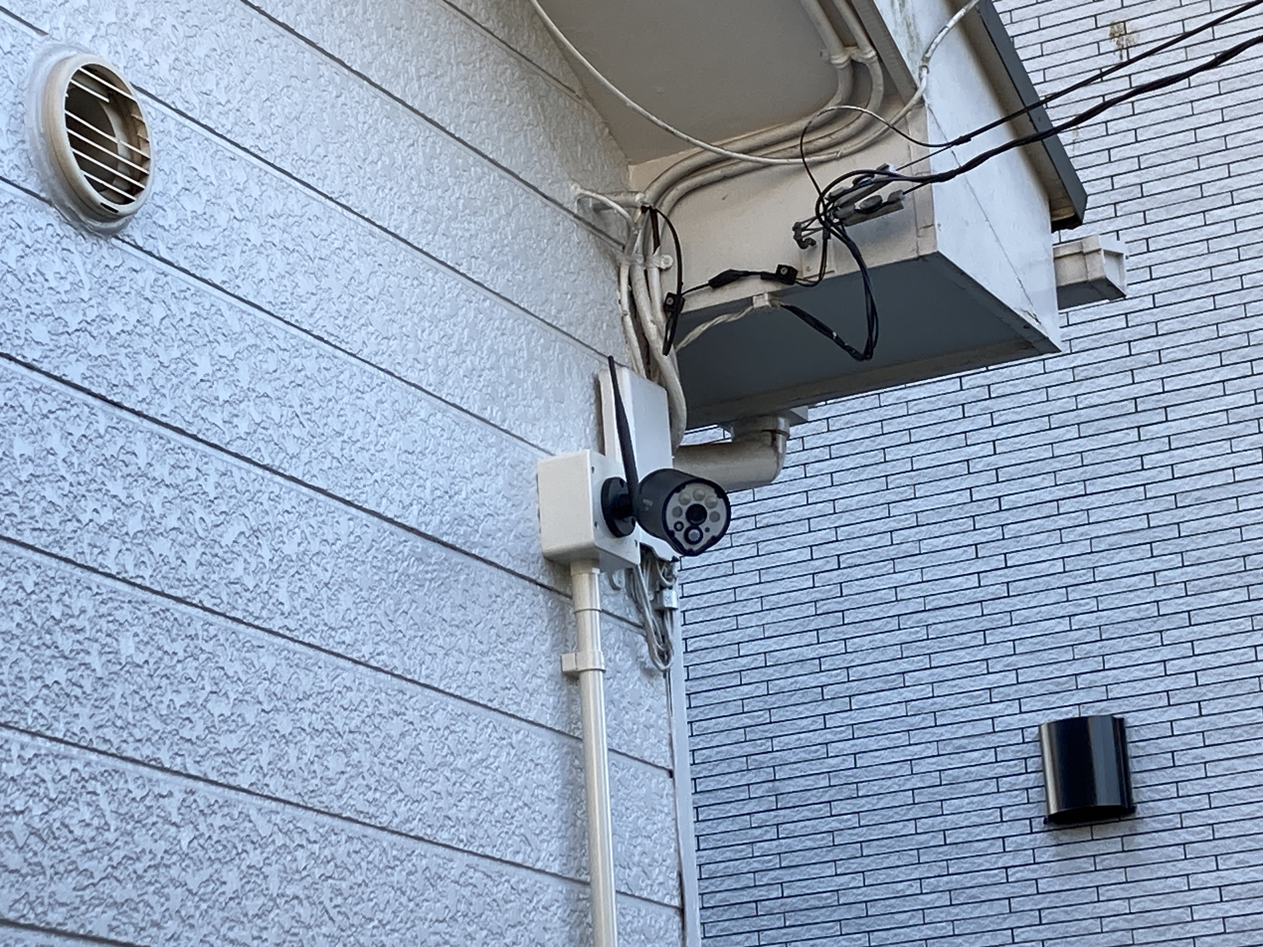 茨城県守谷市　防犯カメラ設置工事2