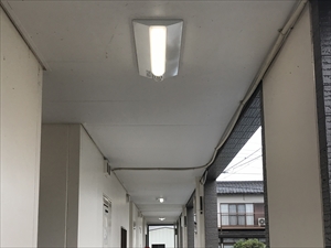 茨城県土浦市　共用照明交換工事12