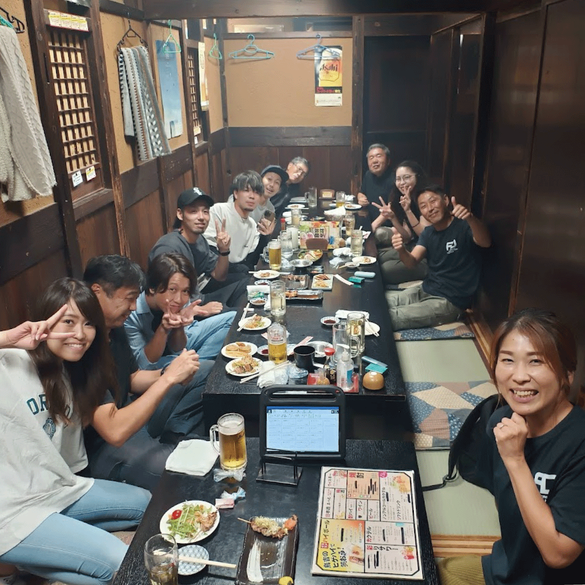 年に数回実施している慰労会